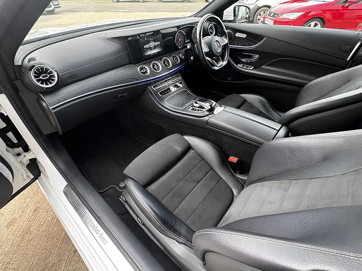 Used 2017 Mercedes-Benz E Class AMG Line White - Interior and Exterior details 10