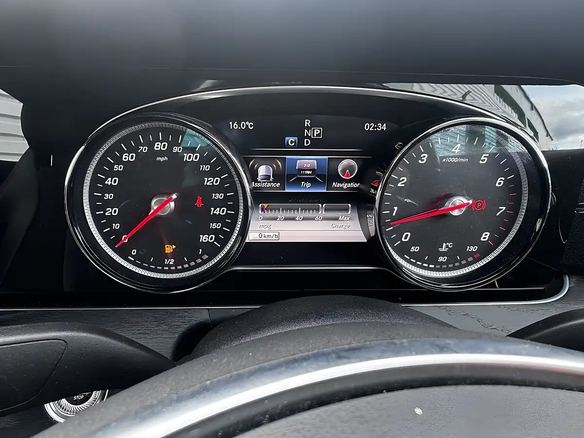 Used 2017 Mercedes-Benz E Class AMG Line White - Interior and Exterior details 16