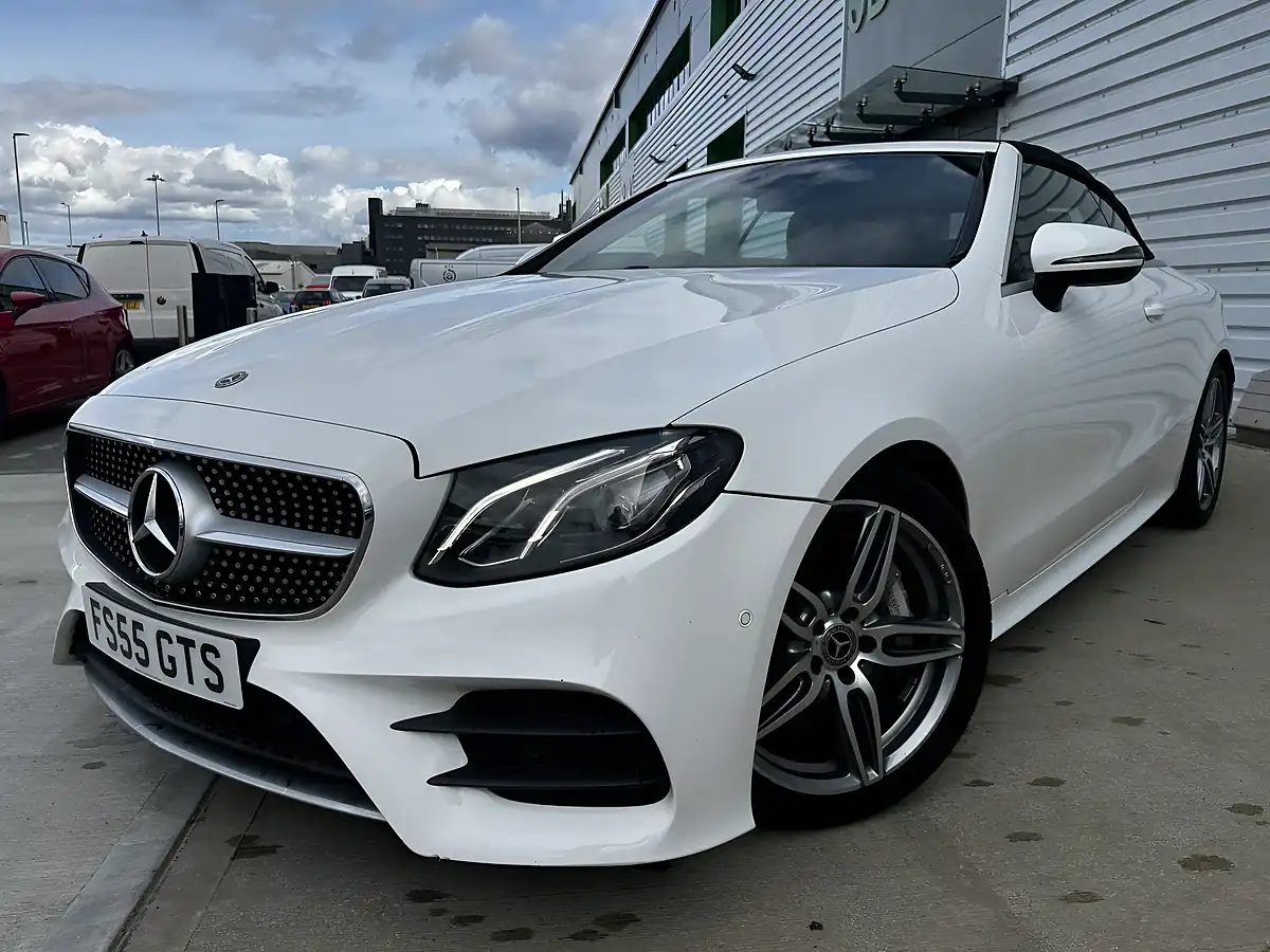 Used 2017 Mercedes-Benz E Class AMG Line White - Interior and Exterior details 4