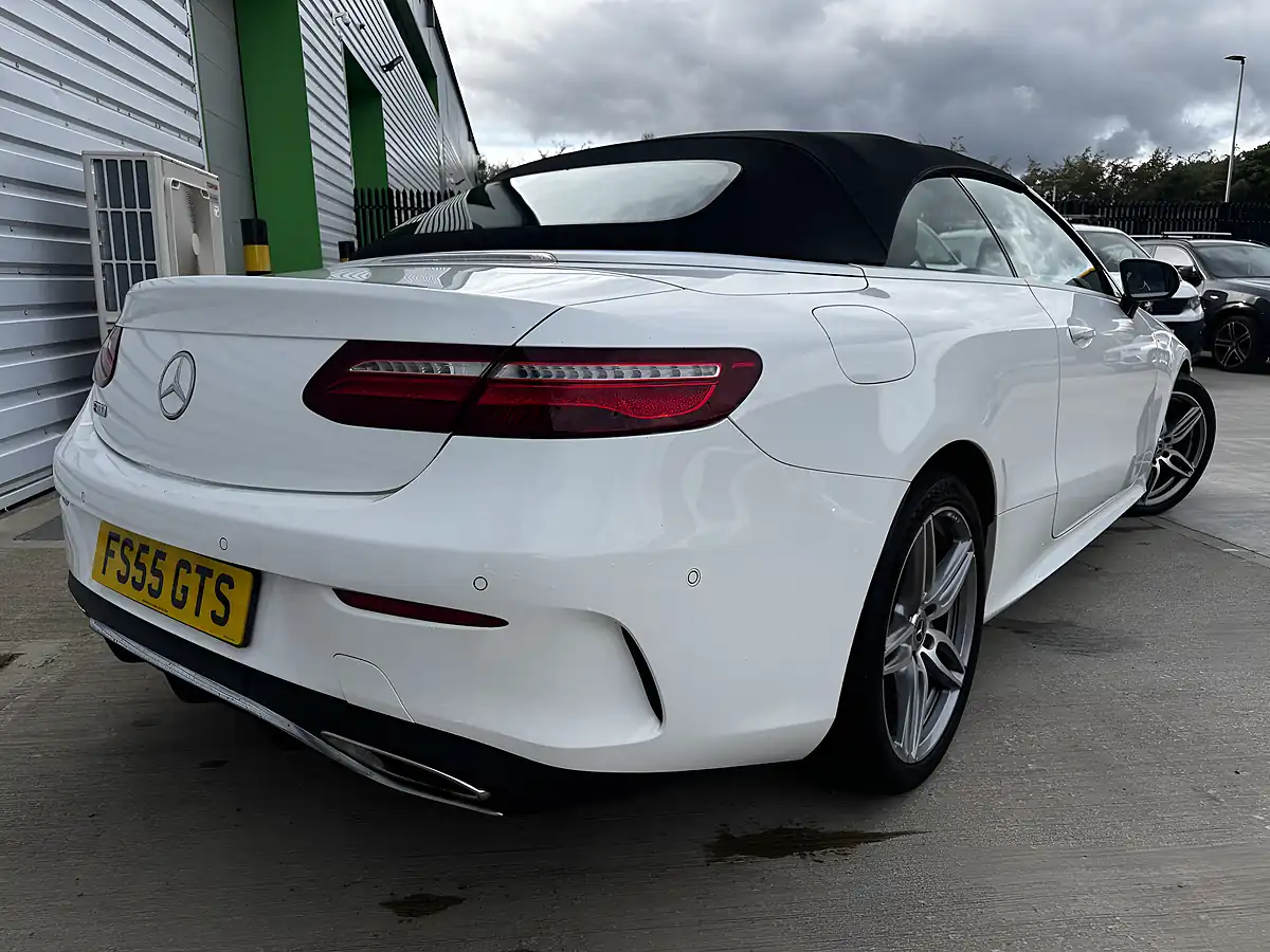 Used 2017 Mercedes-Benz E Class AMG Line White - Interior and Exterior details 5