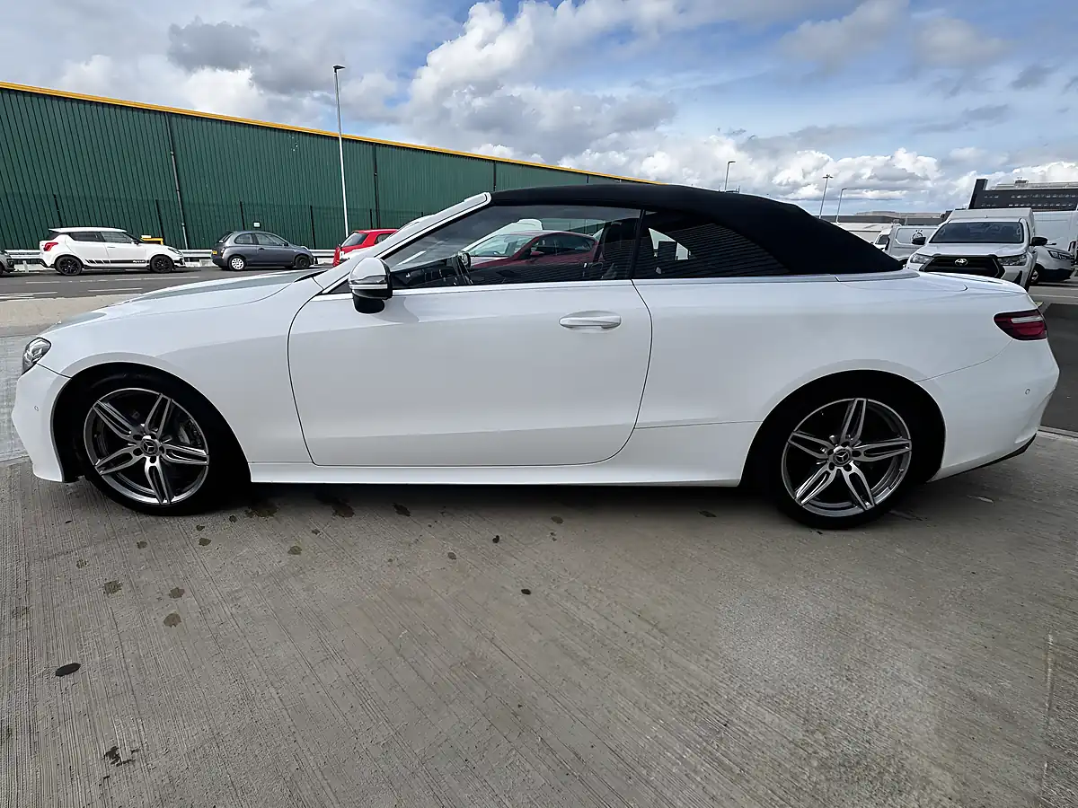 Used 2017 Mercedes-Benz E Class AMG Line White - Interior and Exterior details 9