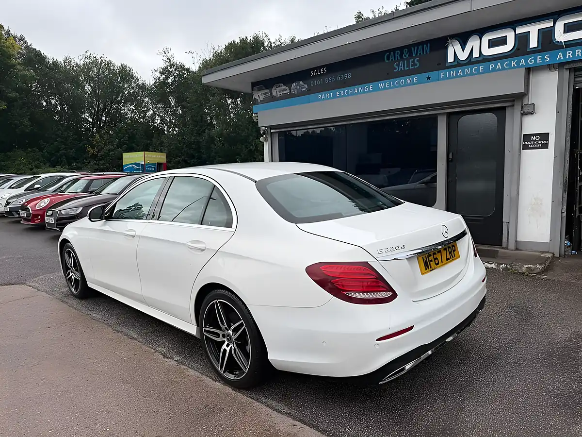 Used 2017 Mercedes-Benz E Class AMG Line White - Interior and Exterior details 3