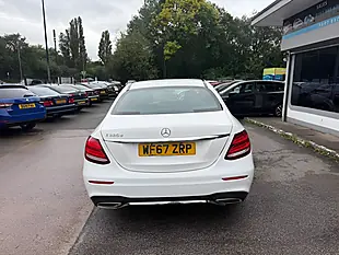 Used 2017 Mercedes-Benz E Class AMG Line White - Interior and Exterior details 4