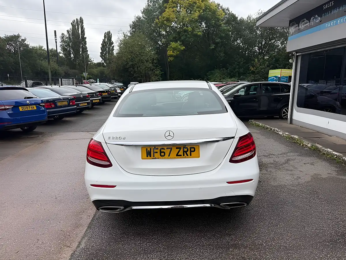 Used 2017 Mercedes-Benz E Class AMG Line White - Interior and Exterior details 4