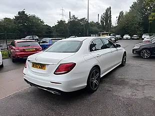 Used 2017 Mercedes-Benz E Class AMG Line White - Interior and Exterior details 5