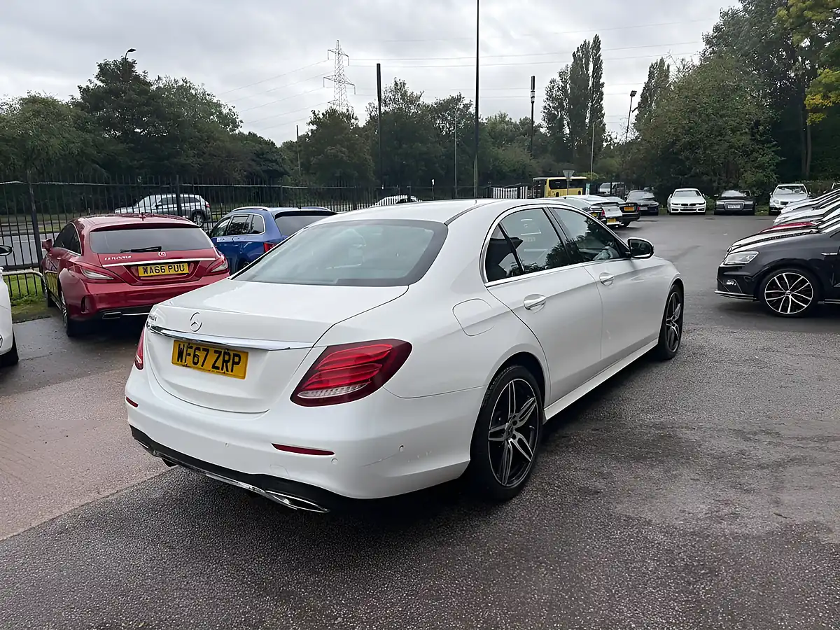 Used 2017 Mercedes-Benz E Class AMG Line White - Interior and Exterior details 5