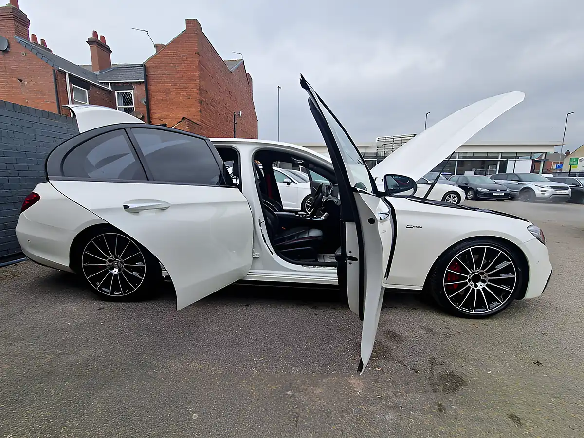 Used 2017 Mercedes-Benz E Class AMG (premium Plus) White - Interior and Exterior details 12