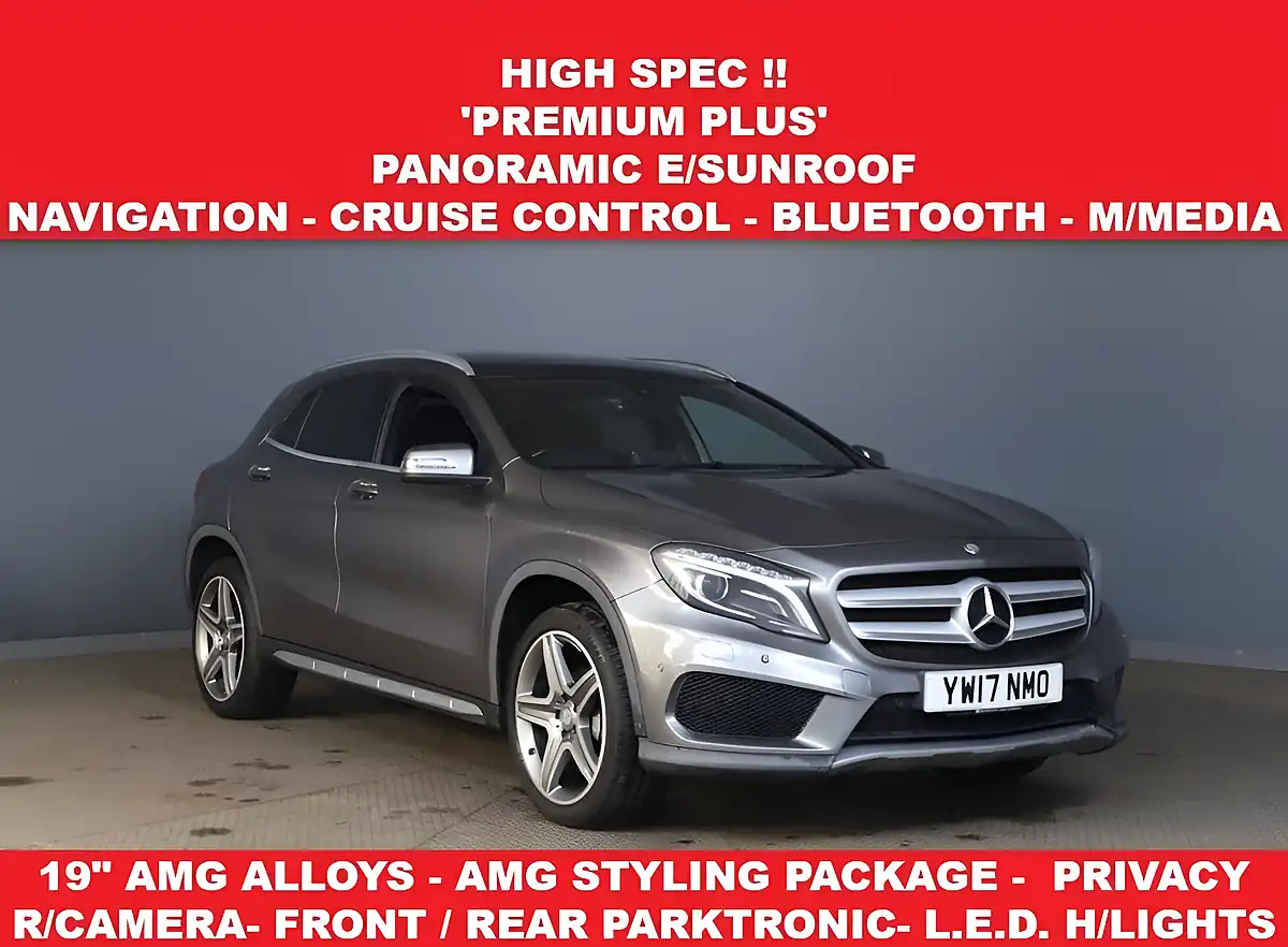 Used 2017 Mercedes-Benz Gla AMG Line (premium Plus) Grey - Front View
