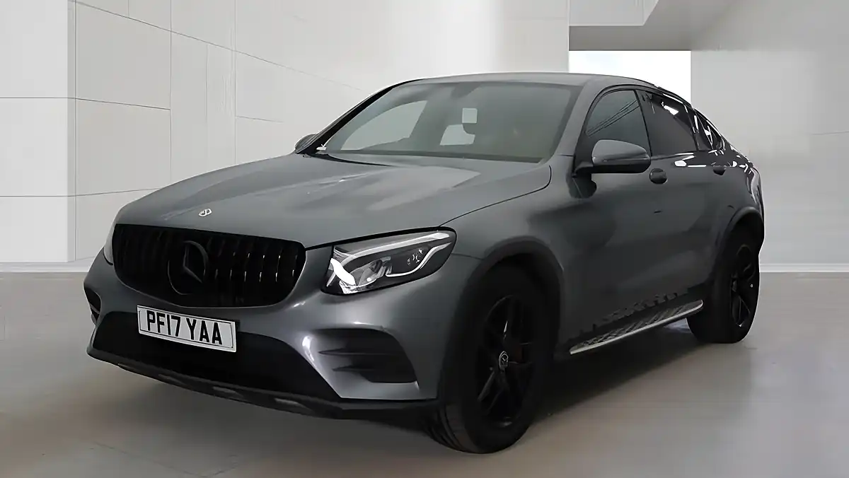Used 2017 Mercedes-Benz Glc AMG Line Premium Coupe Grey - Interior and Exterior details 2