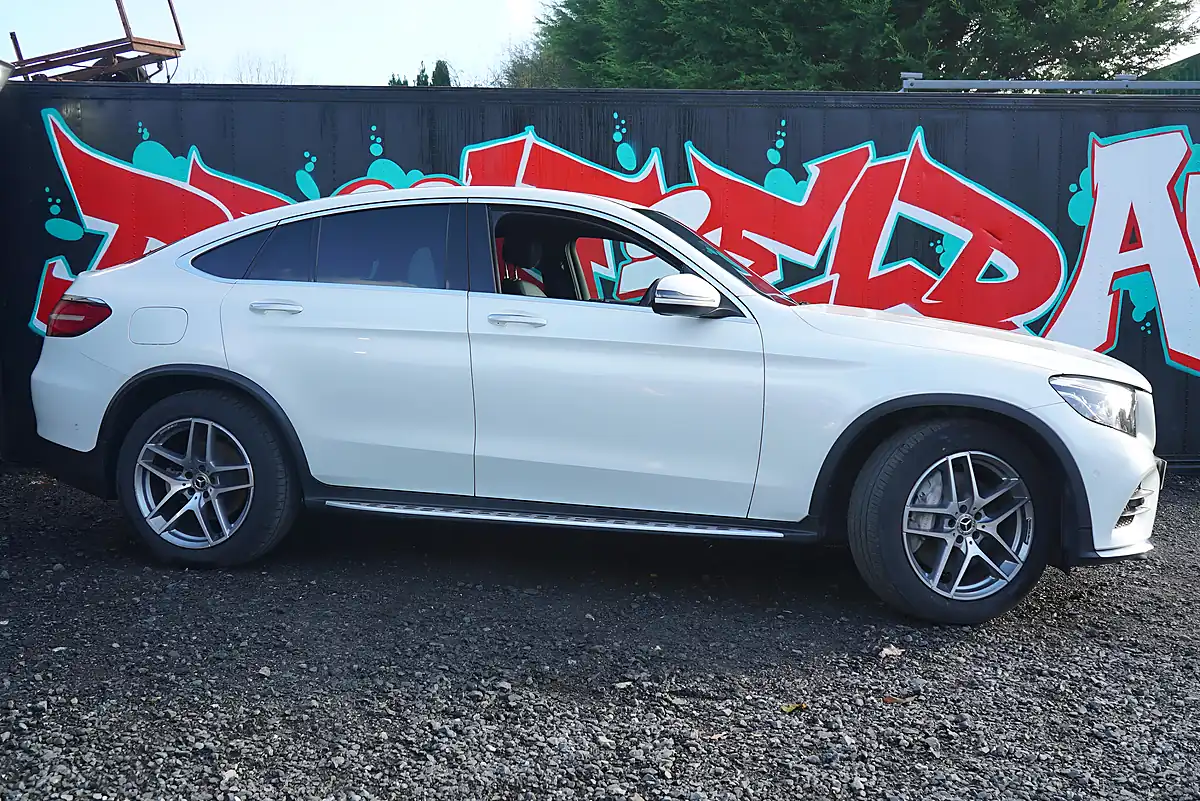 Used 2017 Mercedes-Benz Glc AMG Line (premium Plus) Coupe White - Interior and Exterior details 12