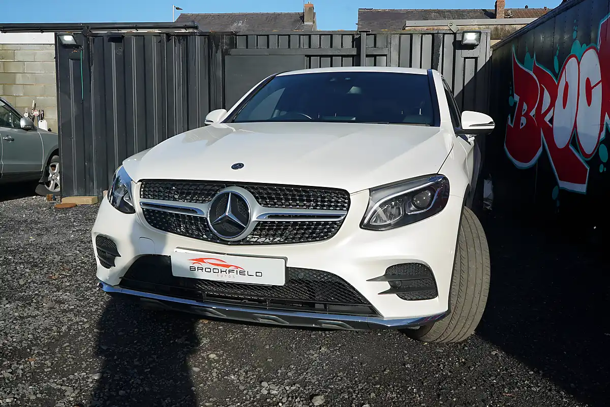 Used 2017 Mercedes-Benz Glc AMG Line (premium Plus) Coupe White - Interior and Exterior details 5