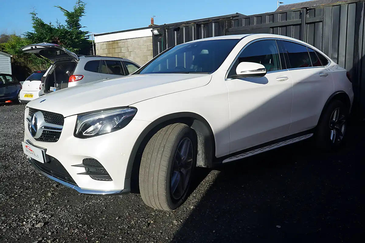 Used 2017 Mercedes-Benz Glc AMG Line (premium Plus) Coupe White - Interior and Exterior details 8