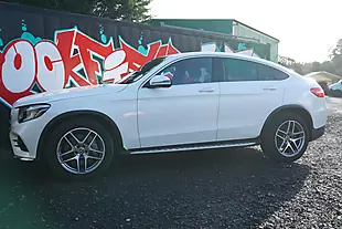 Used 2017 Mercedes-Benz Glc AMG Line (premium Plus) Coupe White - Interior and Exterior details 9