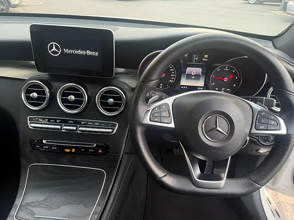 Used 2017 Mercedes-Benz Glc AMG Line (premium) White - Interior and Exterior details 11