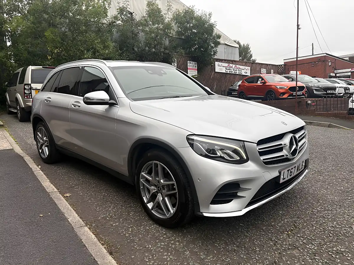 Used 2017 Mercedes-Benz Glc AMG Line Silver - Front View