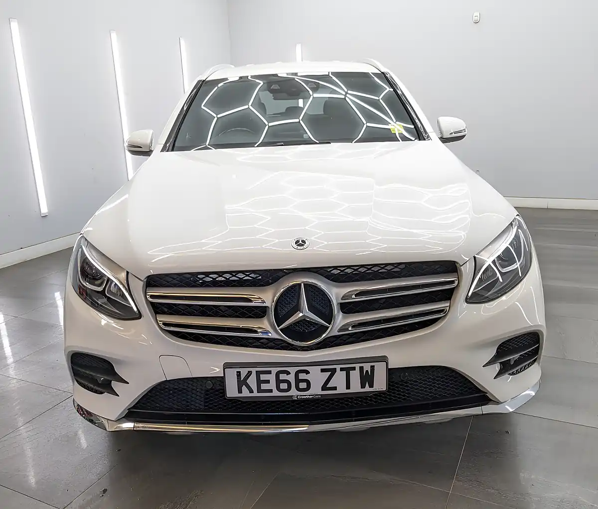 Used 2017 Mercedes-Benz Glc AMG Line White - Interior and Exterior details 2