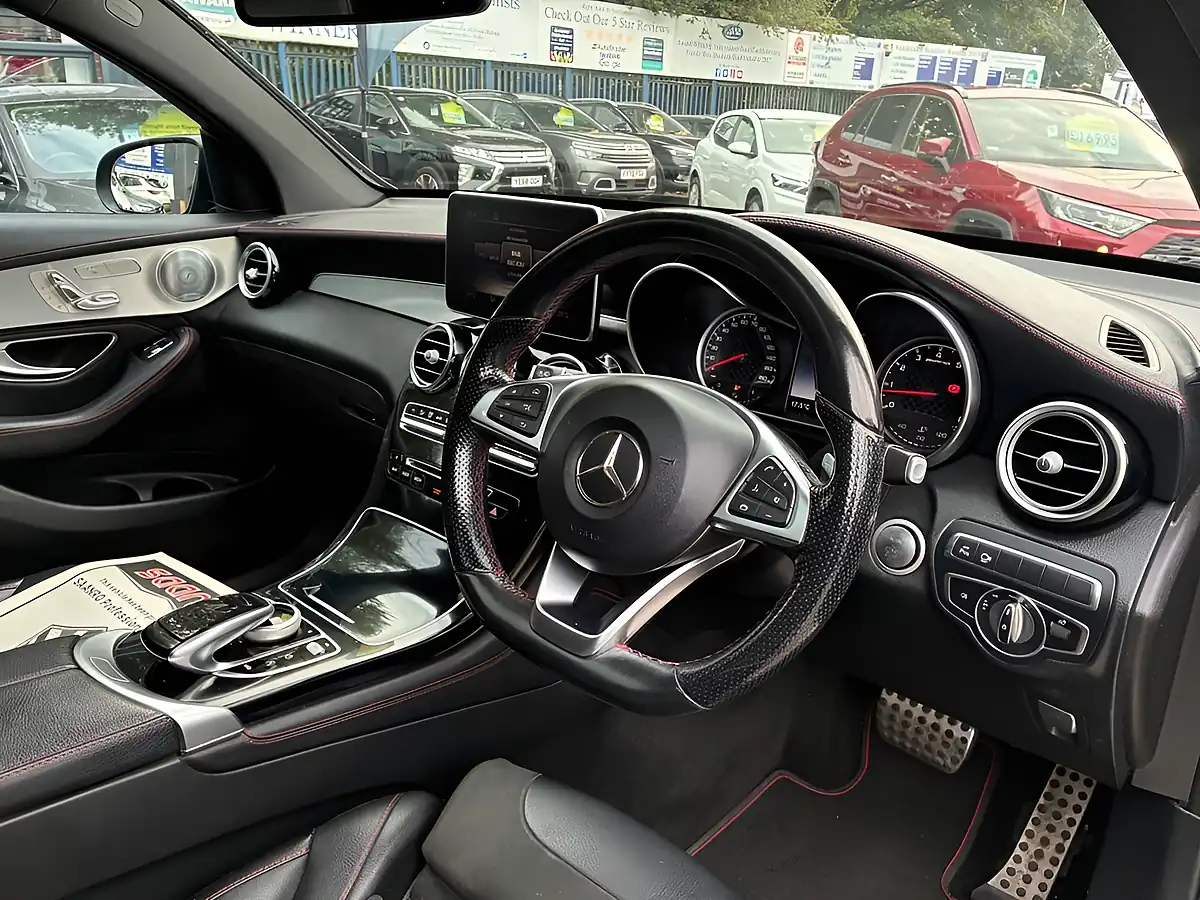 Used 2017 Mercedes-Benz Glc Premium Plus Coupe Black - Interior and Exterior details 6