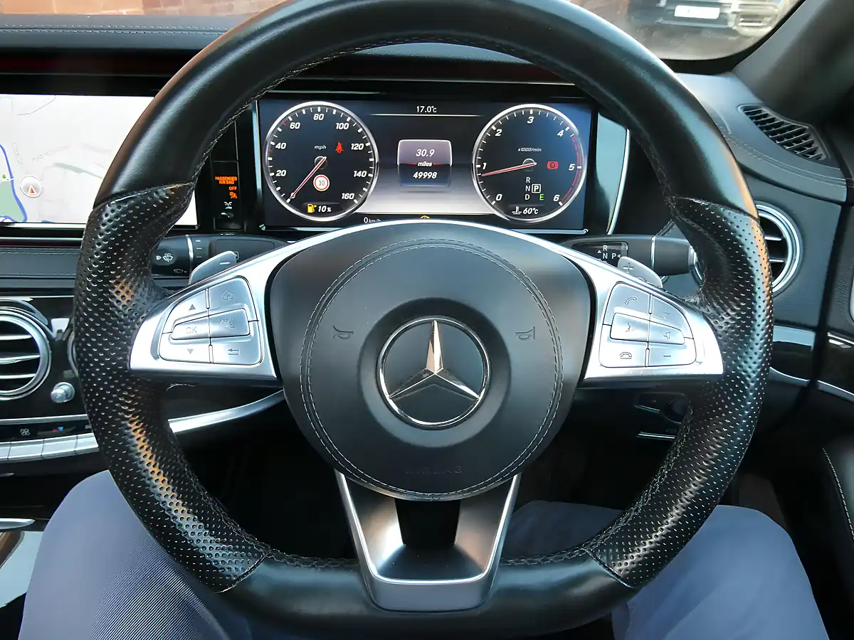 Used 2017 Mercedes-Benz S Class AMG Line (premium Plus) White - Interior and Exterior details 7