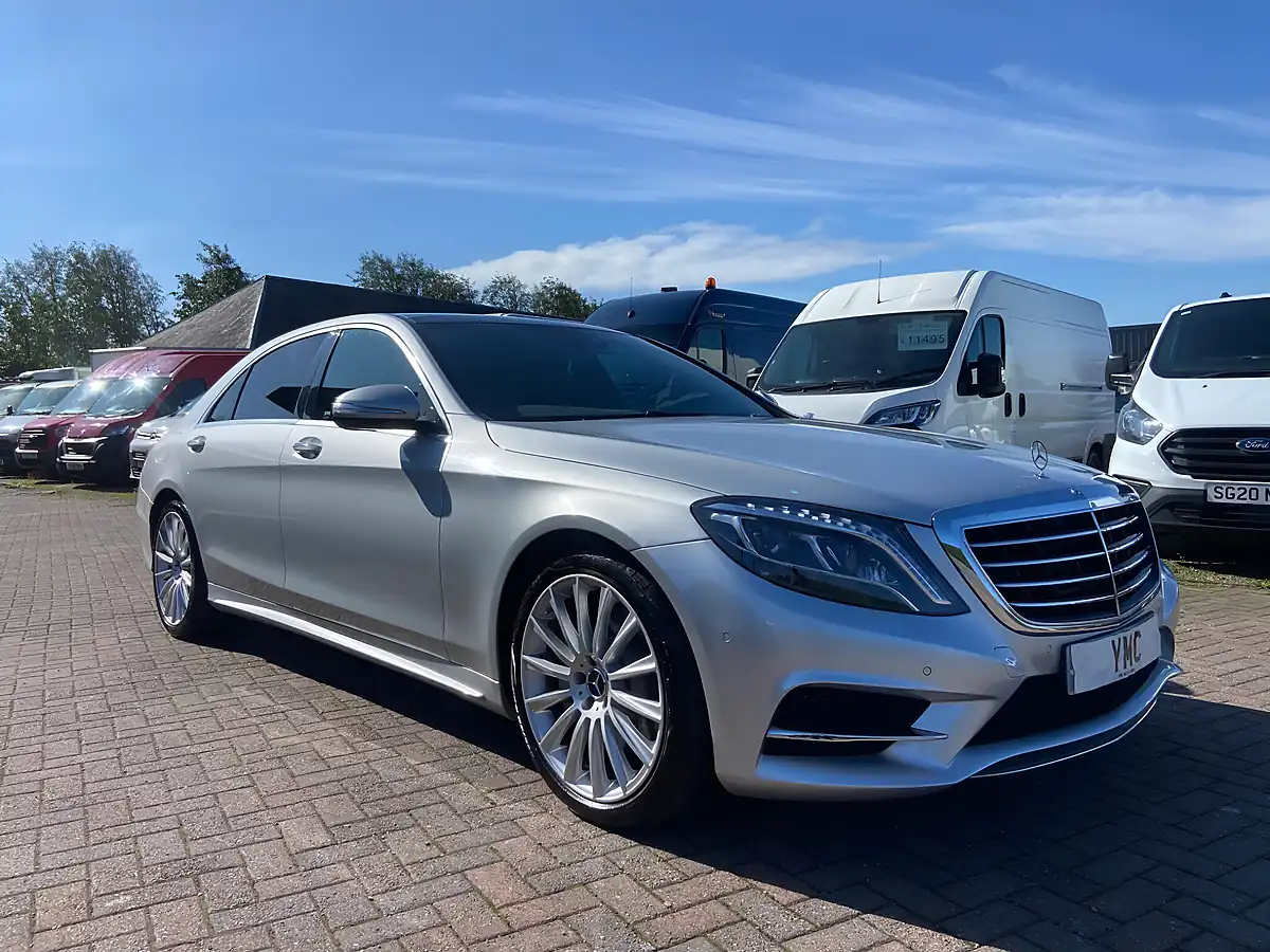 Used 2017 Mercedes-Benz S Class AMG Line Silver - Interior and Exterior details 7