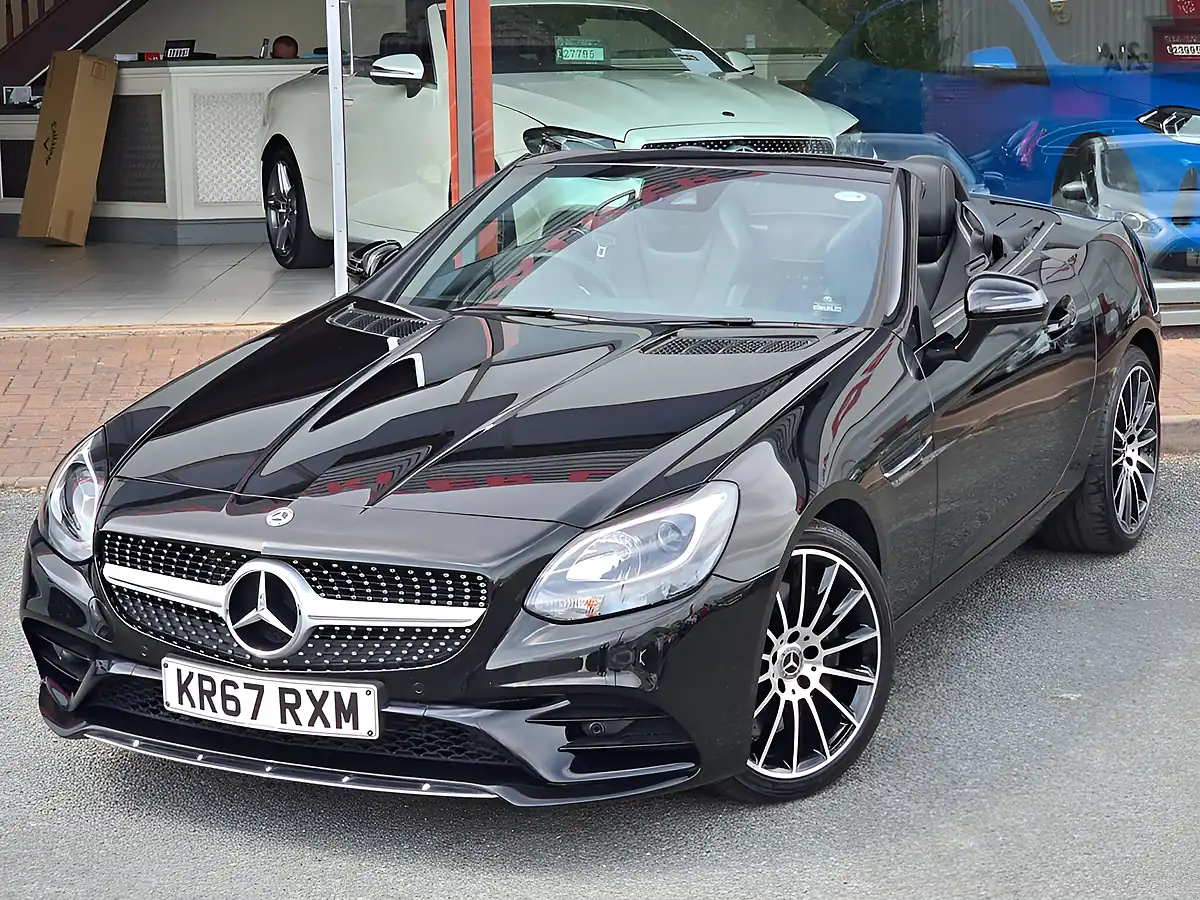 Used 2017 Mercedes-Benz Slc AMG Line Schwartz Black - Interior and Exterior details 9