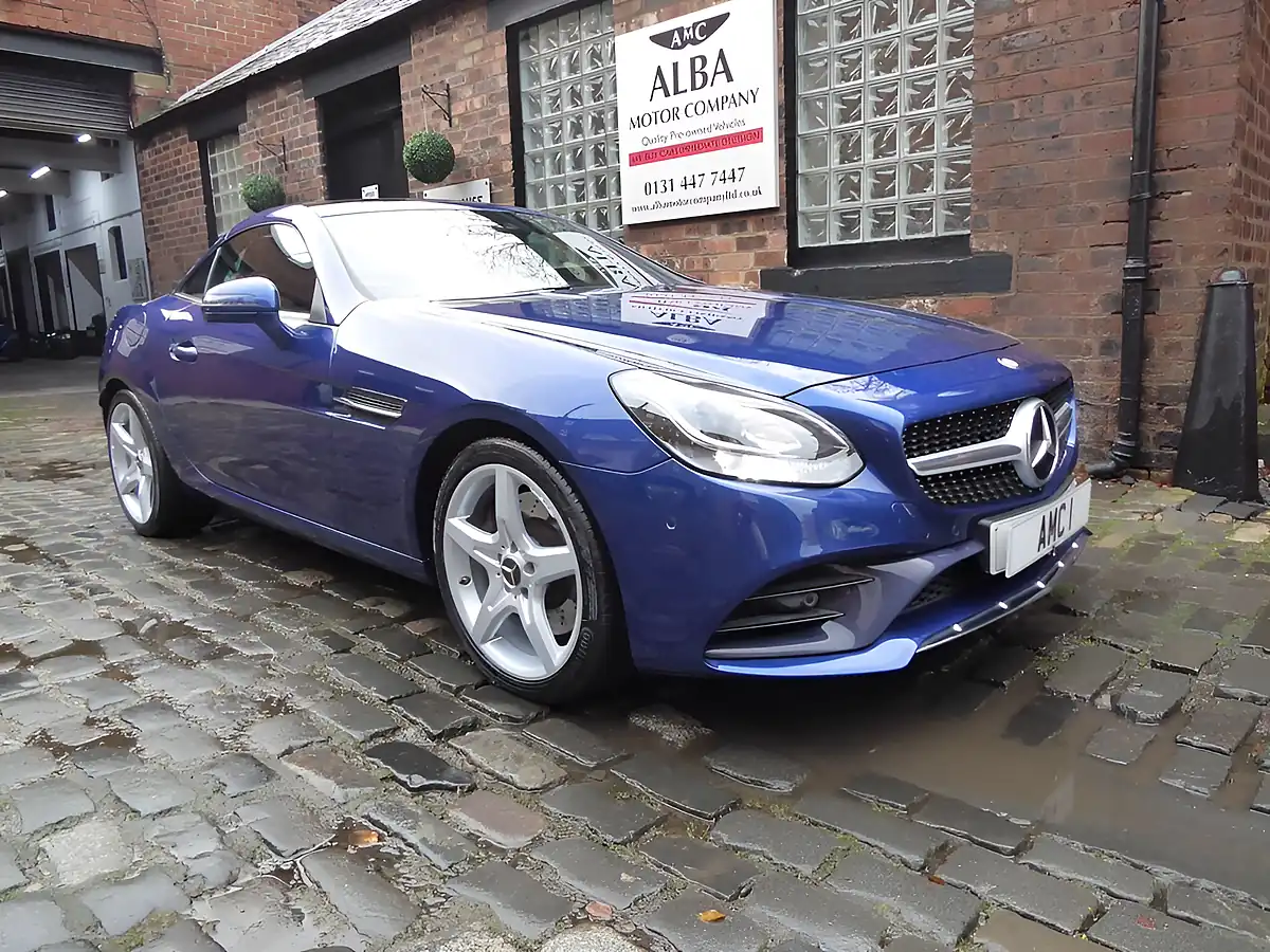 Used 2017 Mercedes-Benz Slc AMG Line Tanzanite Blue Metallic - Front View