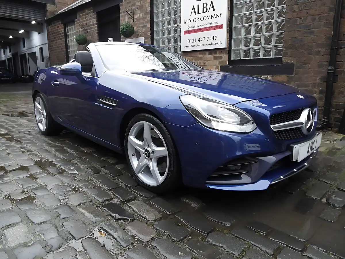 Used 2017 Mercedes-Benz Slc AMG Line Tanzanite Blue Metallic - Interior and Exterior details 12