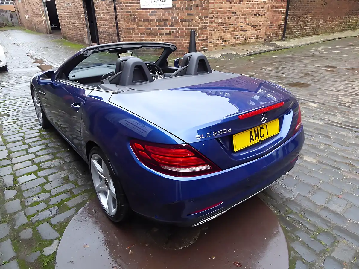 Used 2017 Mercedes-Benz Slc AMG Line Tanzanite Blue Metallic - Interior and Exterior details 16
