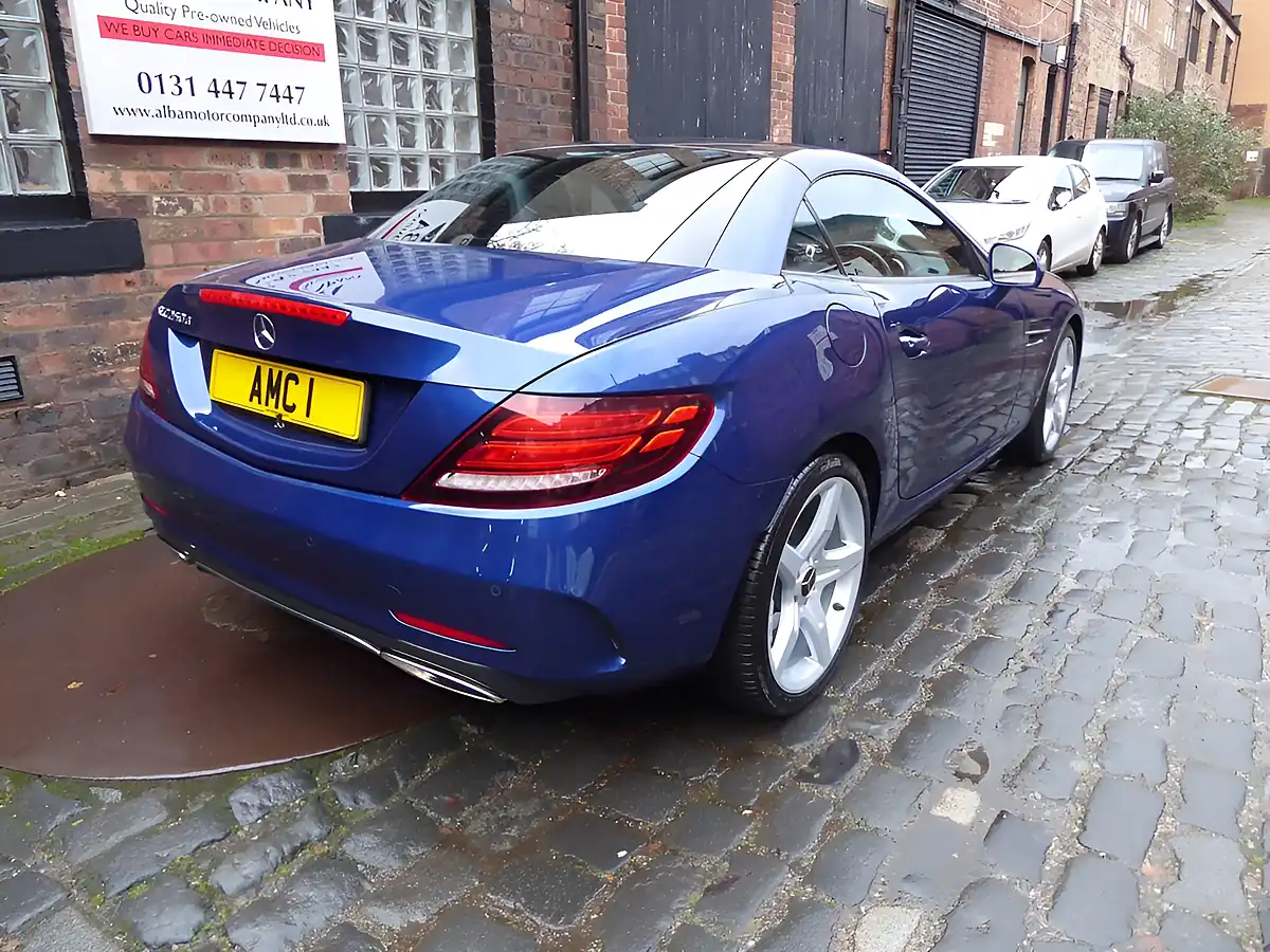 Used 2017 Mercedes-Benz Slc AMG Line Tanzanite Blue Metallic - Interior and Exterior details 6