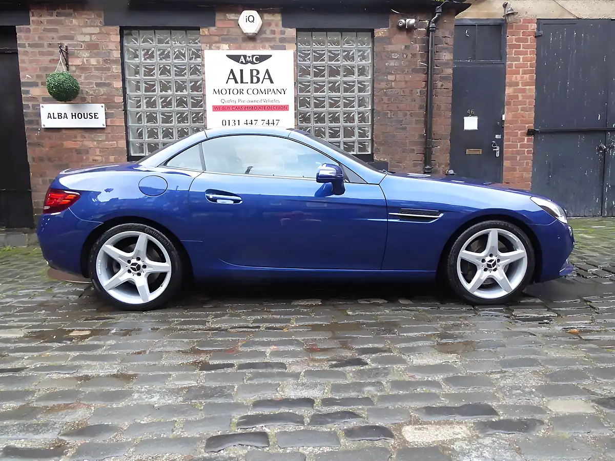Used 2017 Mercedes-Benz Slc AMG Line Tanzanite Blue Metallic - Interior and Exterior details 8