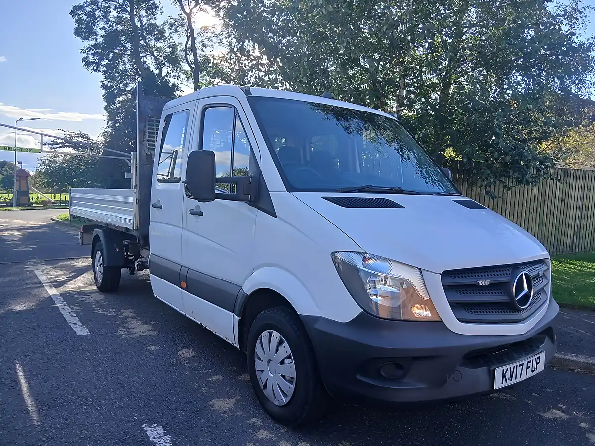 Used 2017 Mercedes-Benz Sprinter Chassis Cab White - Front View