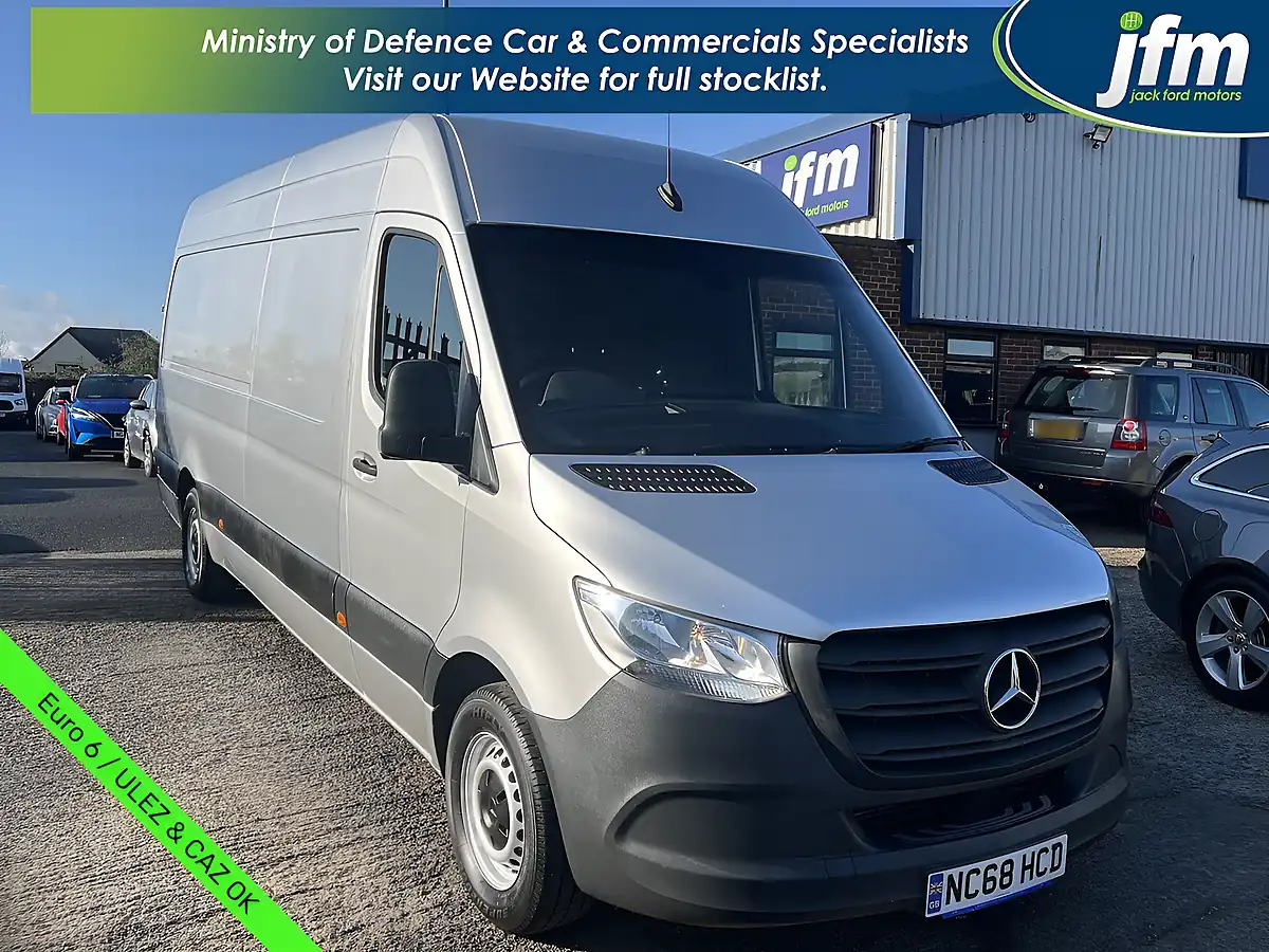 Used 2017 Mercedes-Benz Sprinter L3H2 Iridium Silver Met - Front View