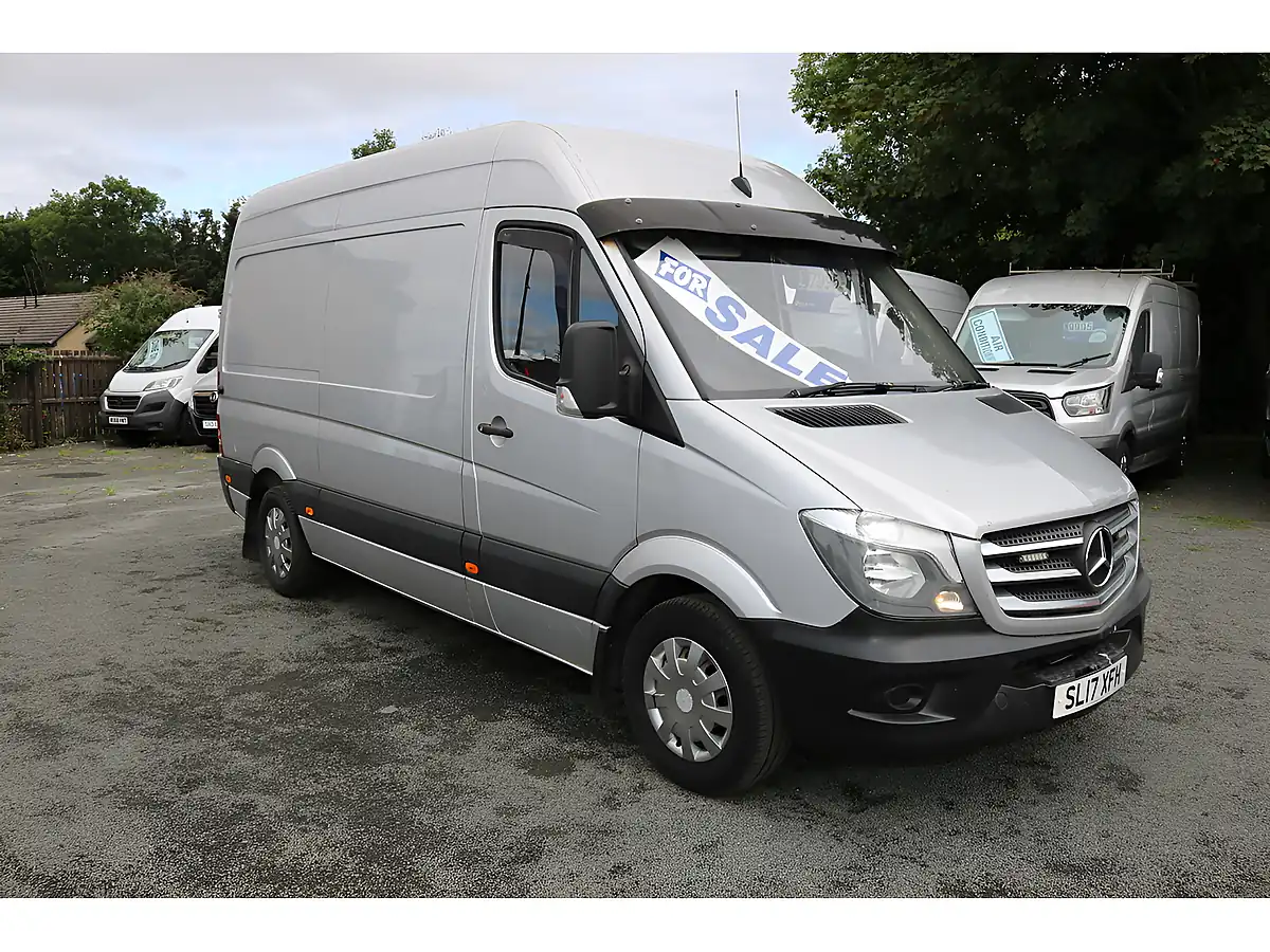 Used 2017 Mercedes-Benz Sprinter Premium Silver - Front View