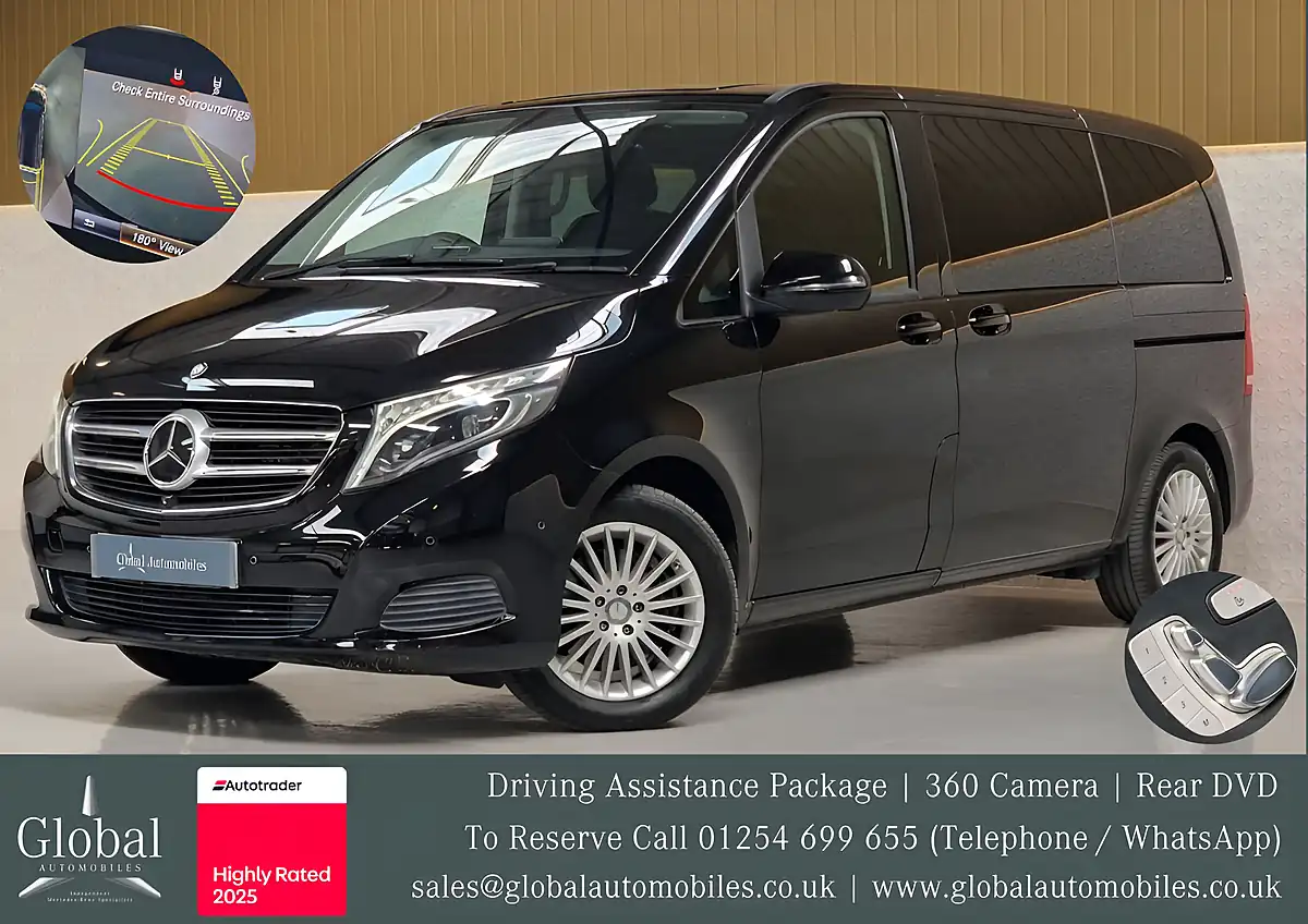 Used 2017 Mercedes-Benz V-Class Se Obsidian Black - Front View
