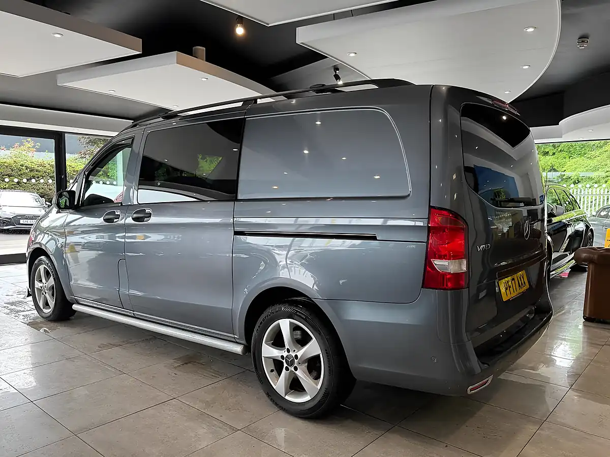 Used 2017 Mercedes-Benz Vito Sport Crew Van Double Cab Grey - Interior and Exterior details 4