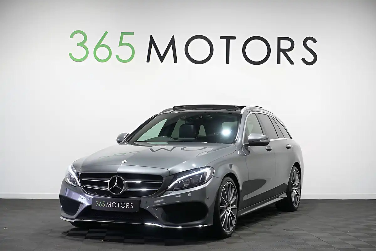 Used 2017 Mercedes C-Class AMG Line (premium Plus) Selenite Grey - Front View