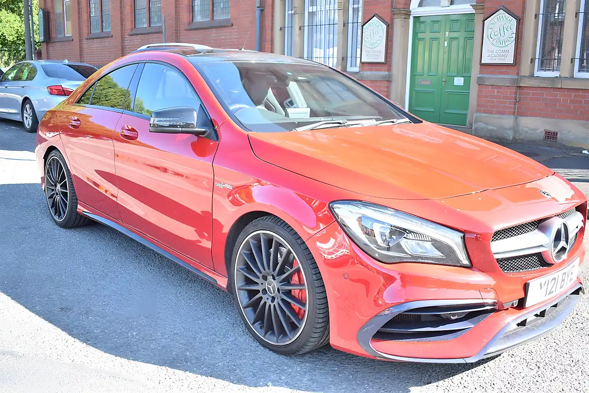 Used 2017 Mercedes CLA45 AMG Red - Interior and Exterior details 2