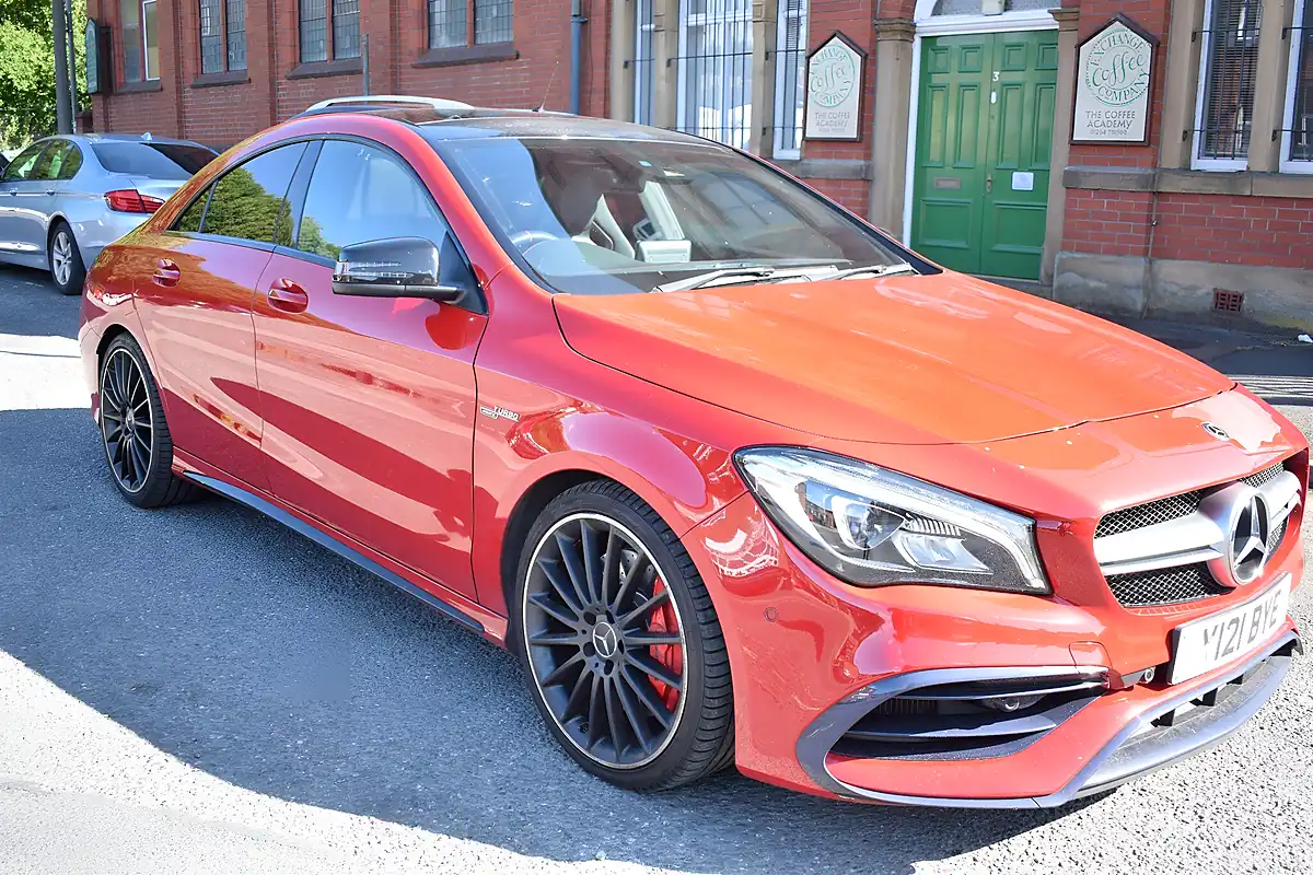 Used 2017 Mercedes CLA45 AMG Red - Interior and Exterior details 8