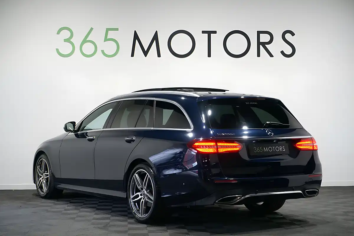 Used 2017 Mercedes E-Class AMG Line (premium) Cavansite Blue - Interior and Exterior details 2