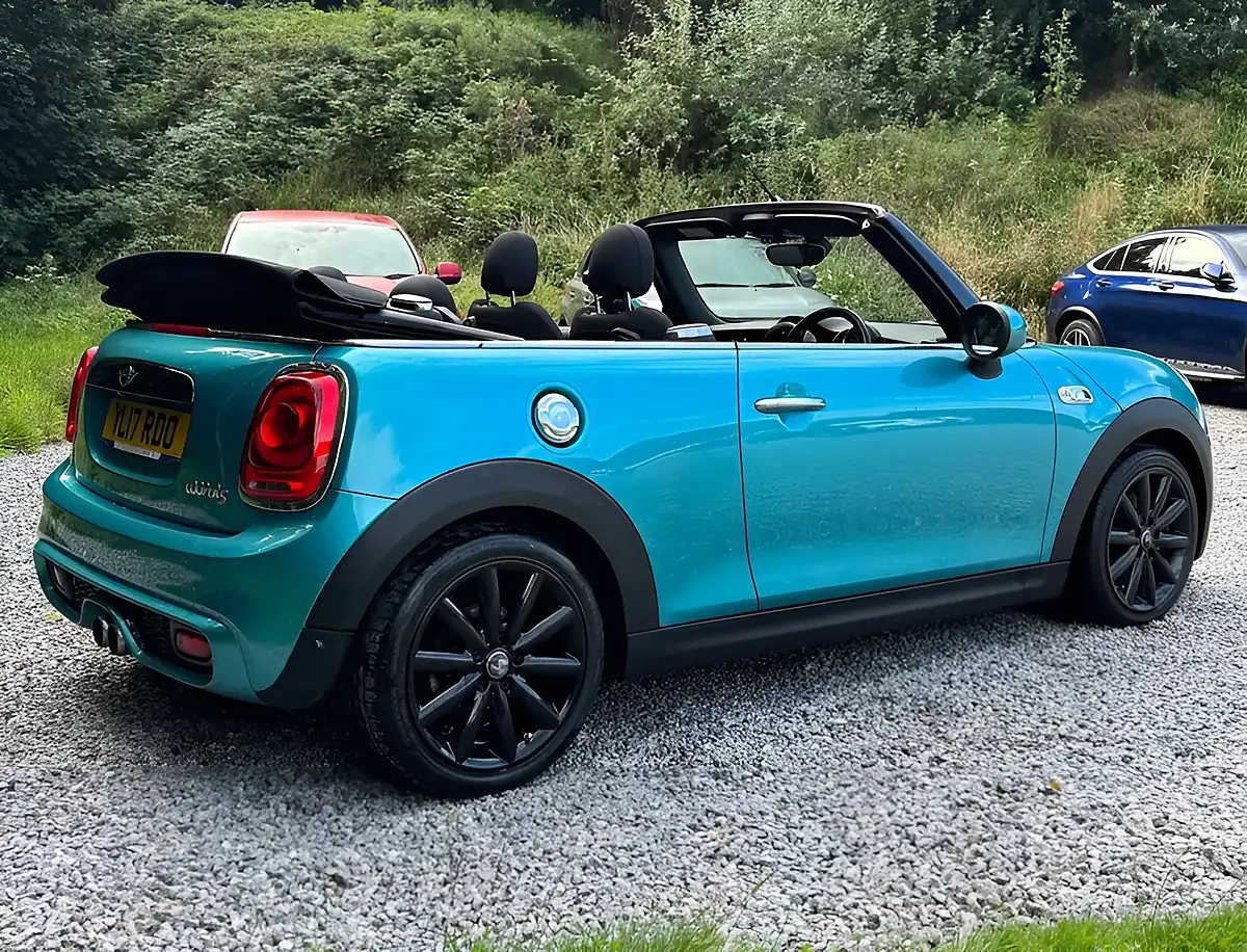 Used 2017 MINI Convertible Cooper S Caribbean Aqua - Interior and Exterior details 12