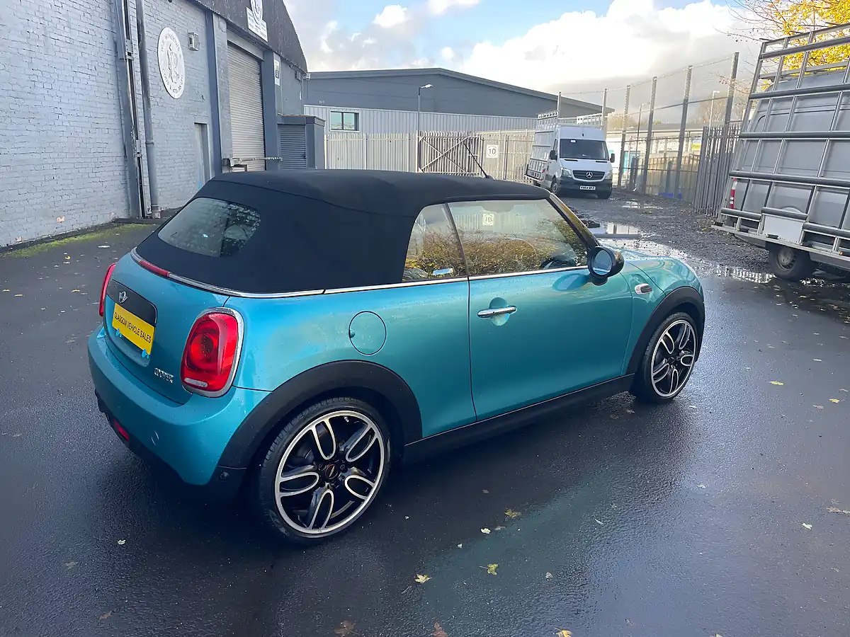 Used 2017 MINI Convertible Cooper Turquoise - Interior and Exterior details 8