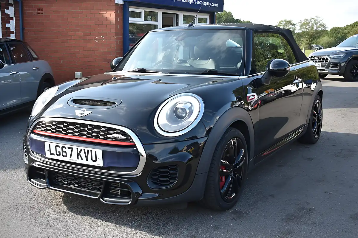 Used 2017 MINI Convertible John Cooper Works Black - Front View