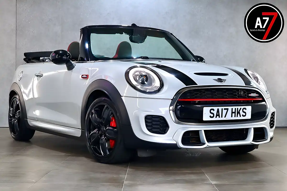 Used 2017 MINI Convertible John Cooper Works Silver - Front View