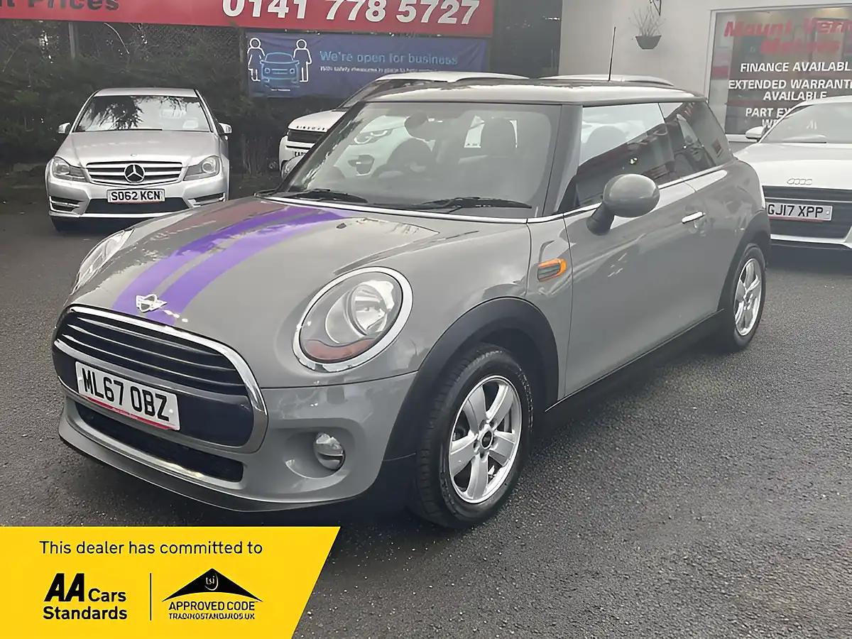 Used 2017 MINI Hatch Cooper Grey - Front View
