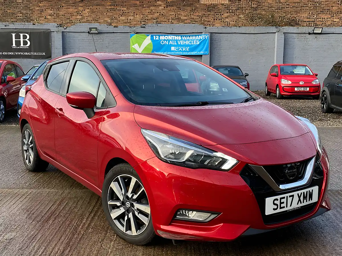 Used 2017 Nissan Micra N-Connecta Red - Front View