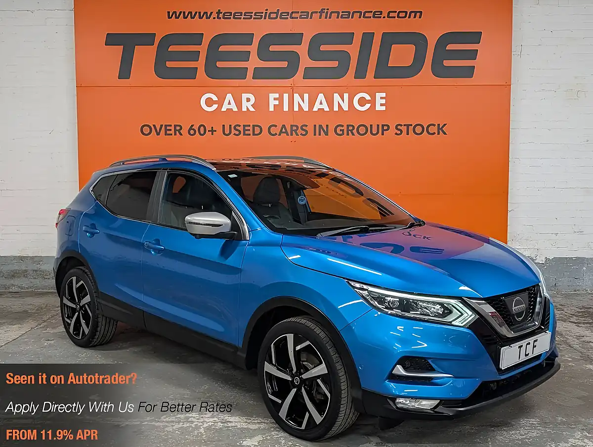 Used 2017 Nissan Qashqai Tekna+ Blue - Front View