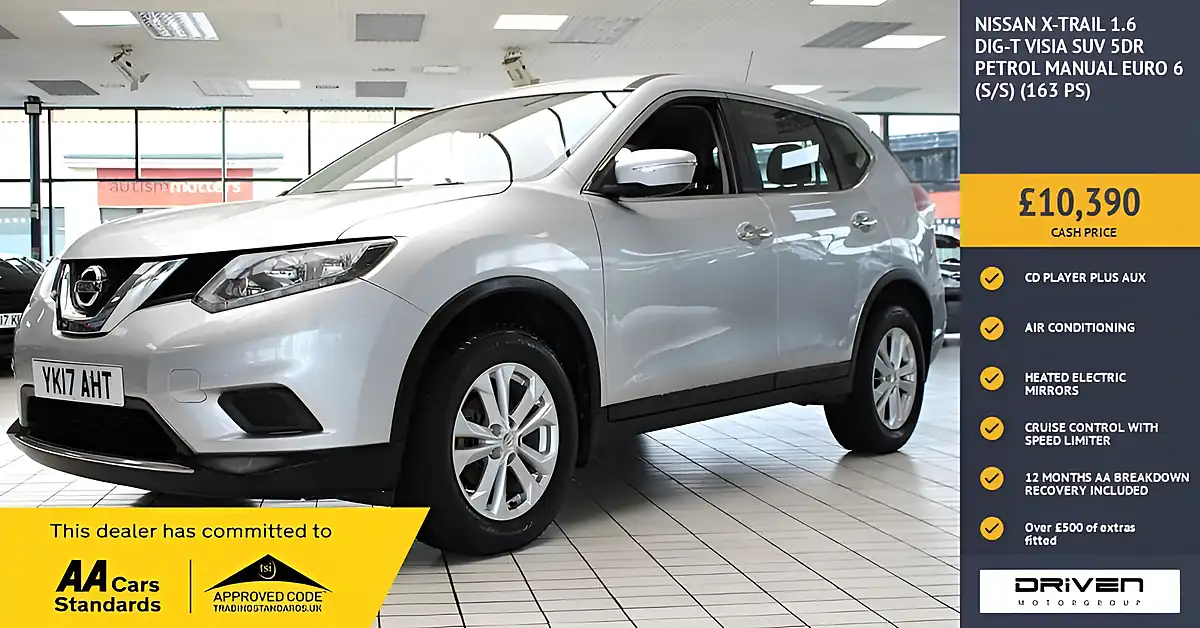 Used 2017 Nissan X-Trail Visia Silver - Front View