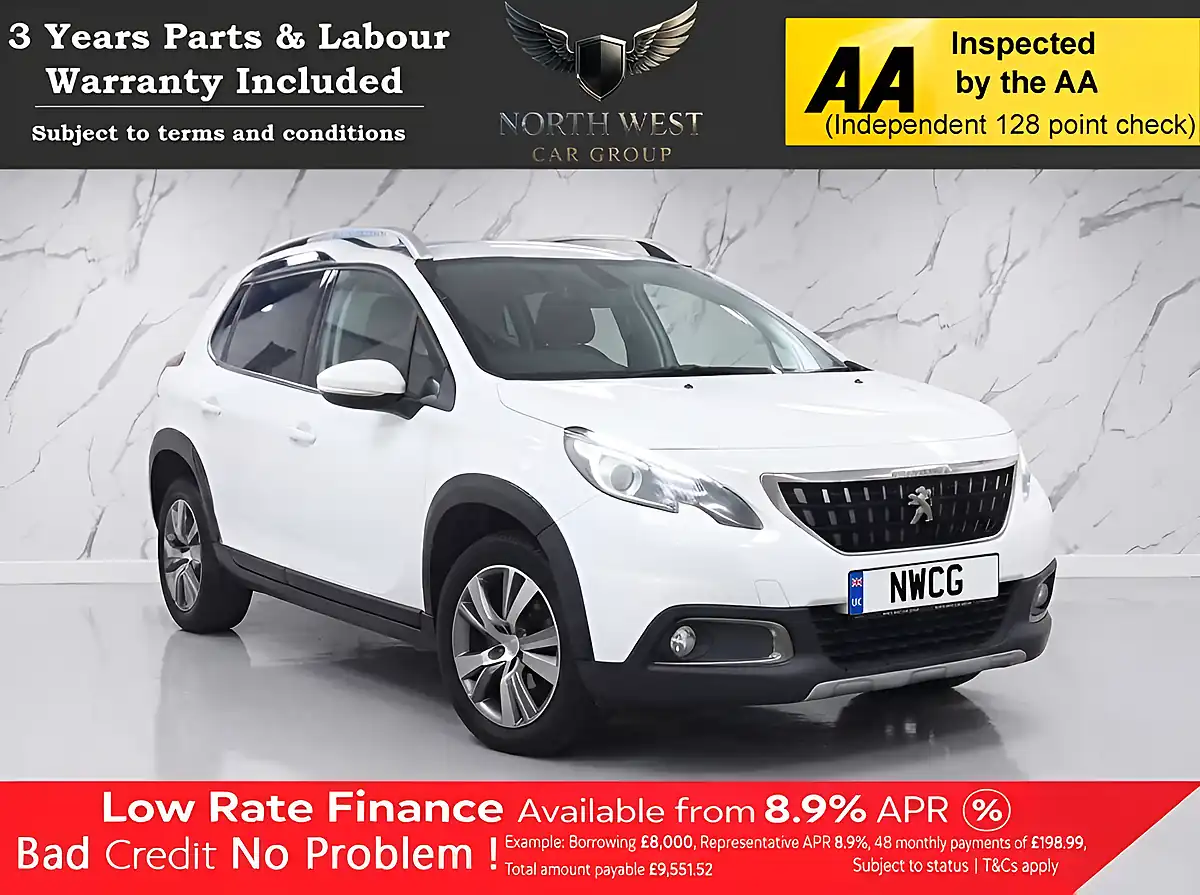 Used 2017 Peugeot 2008 Allure White - Front View