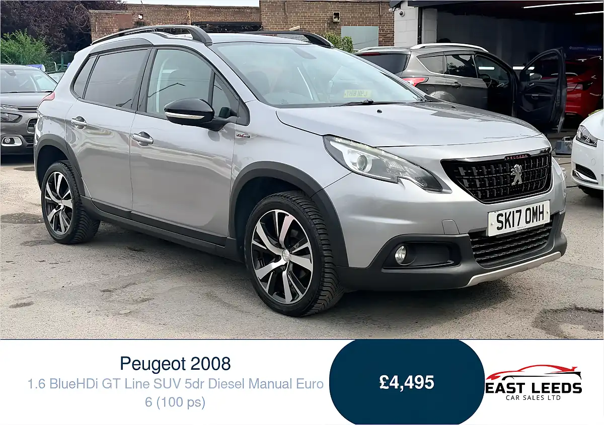 Used 2017 Peugeot 2008 GT Line Grey - Front View
