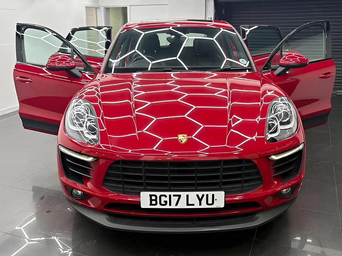 Used 2017 Porsche Macan S Pdk Red - Interior and Exterior details 6