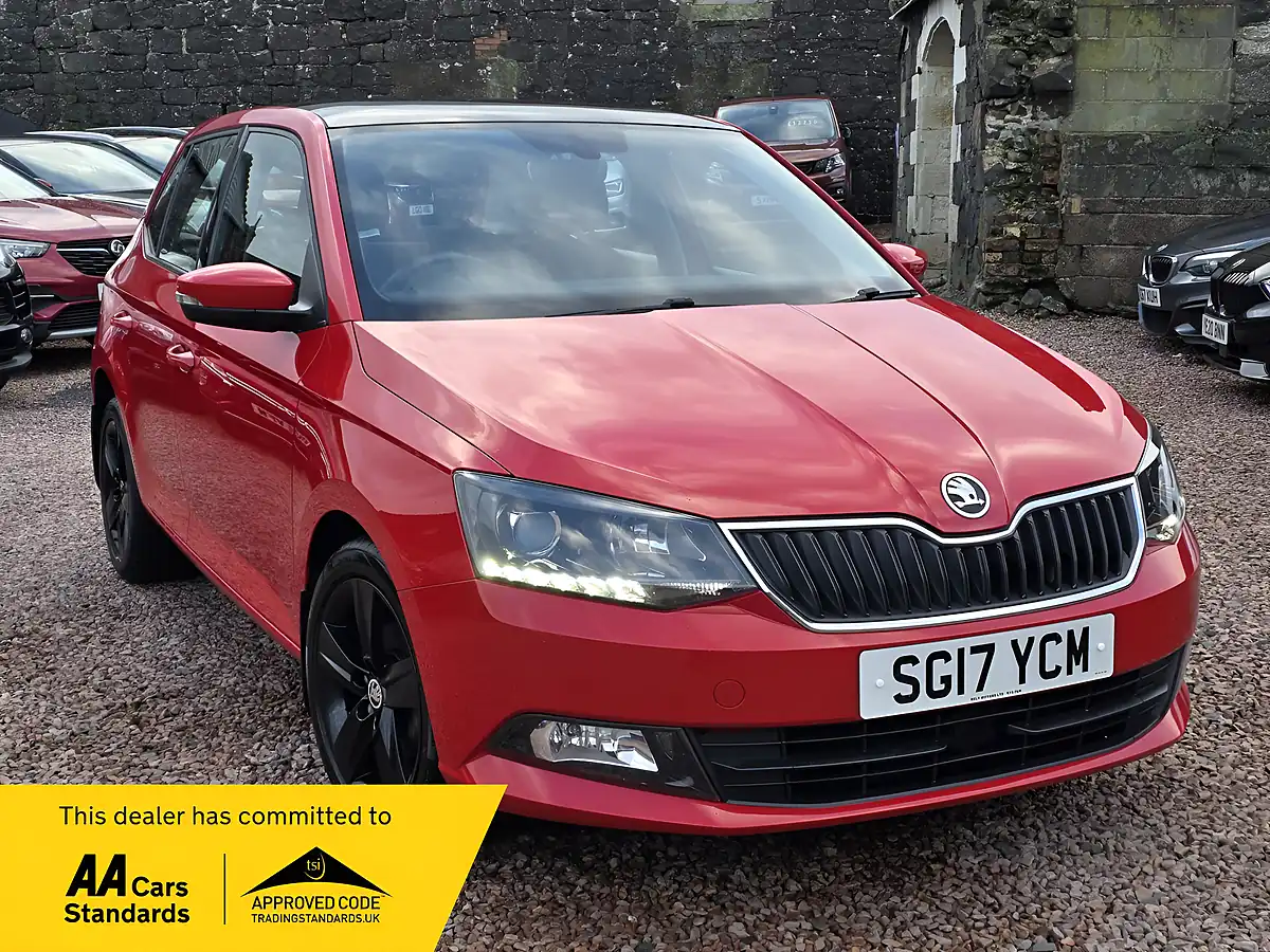 Used 2017 Skoda Fabia Se L Red - Front View